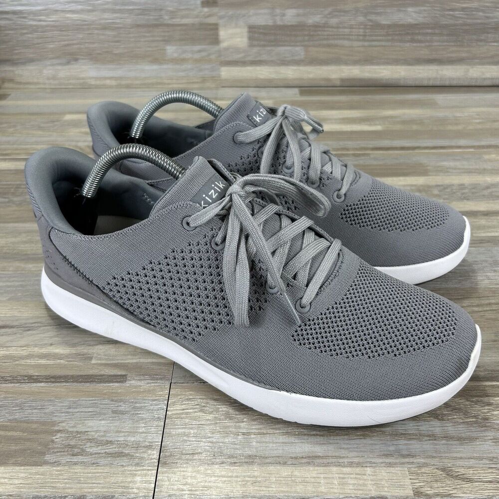 Kizik Lima Hands Free Men’s Size 11 Gray Knit Slip On Sneakers Shoes Unisex